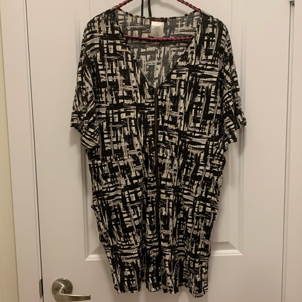 Mark. zip up blouse L